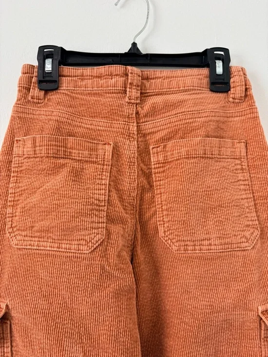 KanCan Retail $90 90s Cropped Wide Leg Corduroy Cargo Pants Sz 24 Sherry - Picture 9 of 14